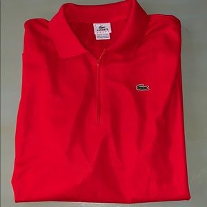 Lacoste Sport Zip Polo Size 9 3XL